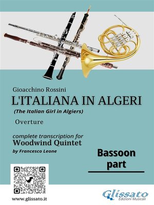 cover image of Bassoon part of "L'Italiana in Algeri" for Woodwind Quintet